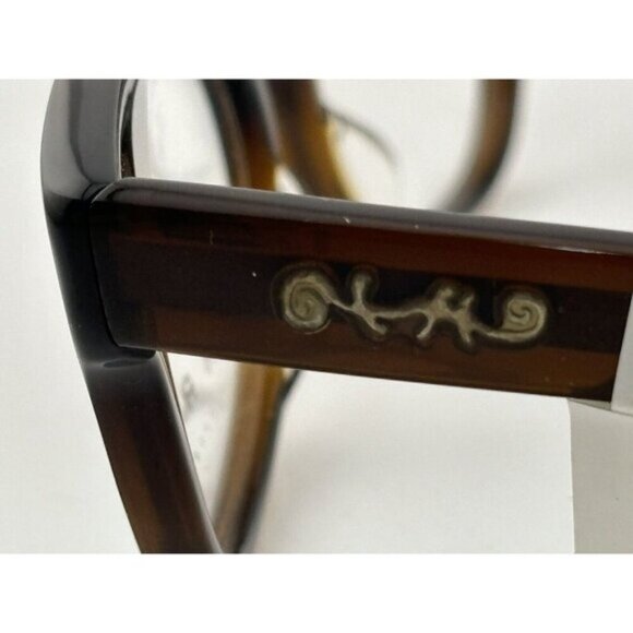 KATA Eyewear - Style 44 Brown 48-18-140 Plastic Round Rectangle Eyeglass Frames - Picture 3 of 7